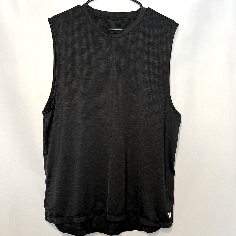 Vuori Men’s Strato Muscle Tee Performance Tank, Black, Size XL. 0155.